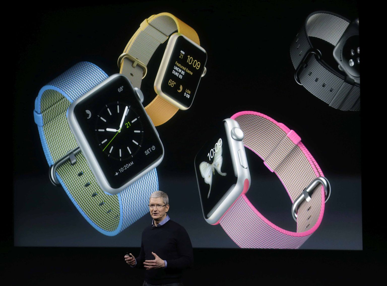 Märtsis esitles Apple’i juht Tim Cook muu hulgas nutikella uusi rihmasid. Ettevõte peab lähiajal aga oluliselt sisukamate toodete-teenustega välja tulema, kui tahab konkurentsis püsida.