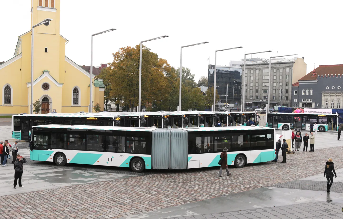 Автобусы Tallinna Linnatranspordi AS. Иллюстративное фото.