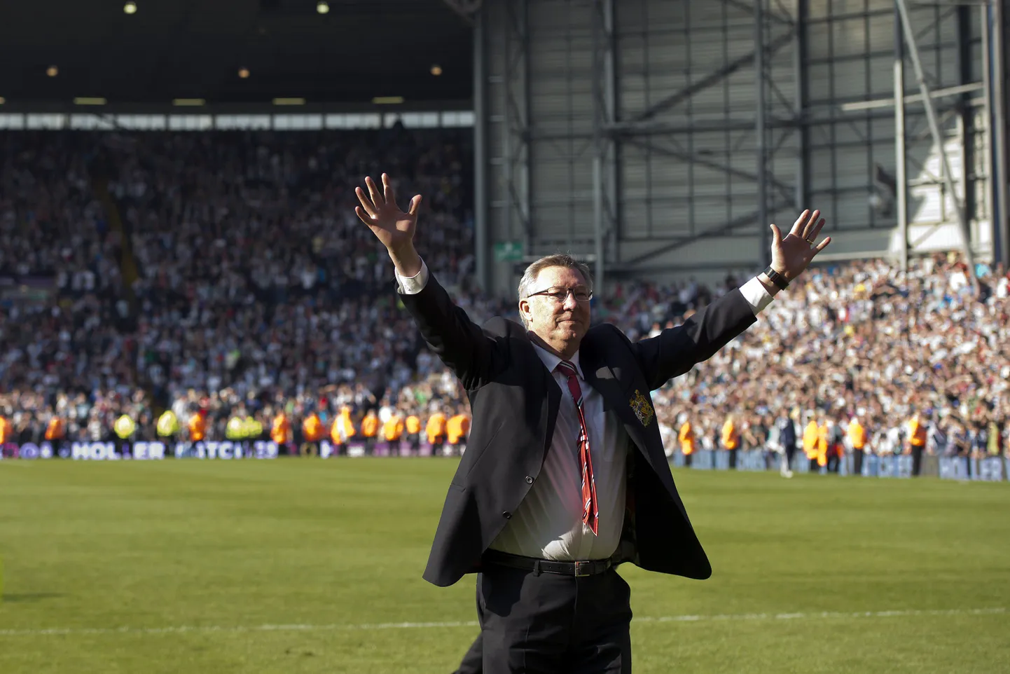 Alex Ferguson oma viimasel mängul ManU peatreenerina.