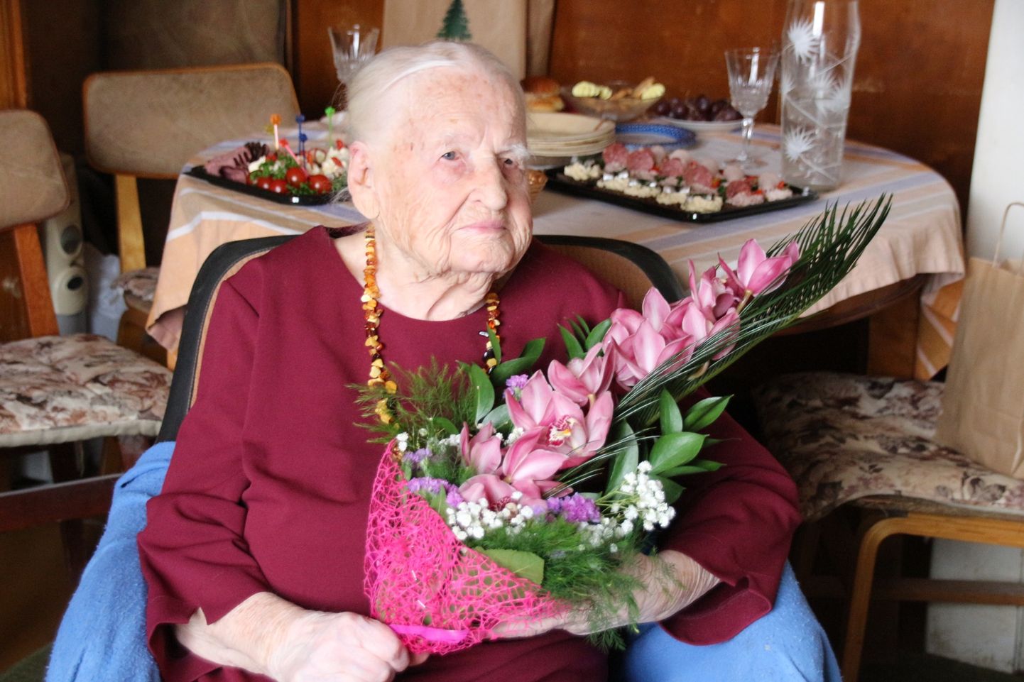 Võrulannast teenekas õpetaja Anna Rinne tähistas mullu 105. sünnipäeva.