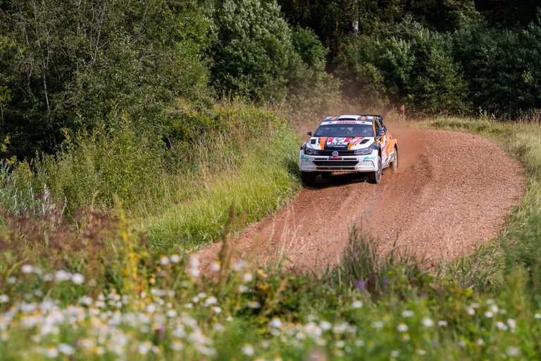 Georg Linnamäe Lõuna-Eesti rallil 2020.