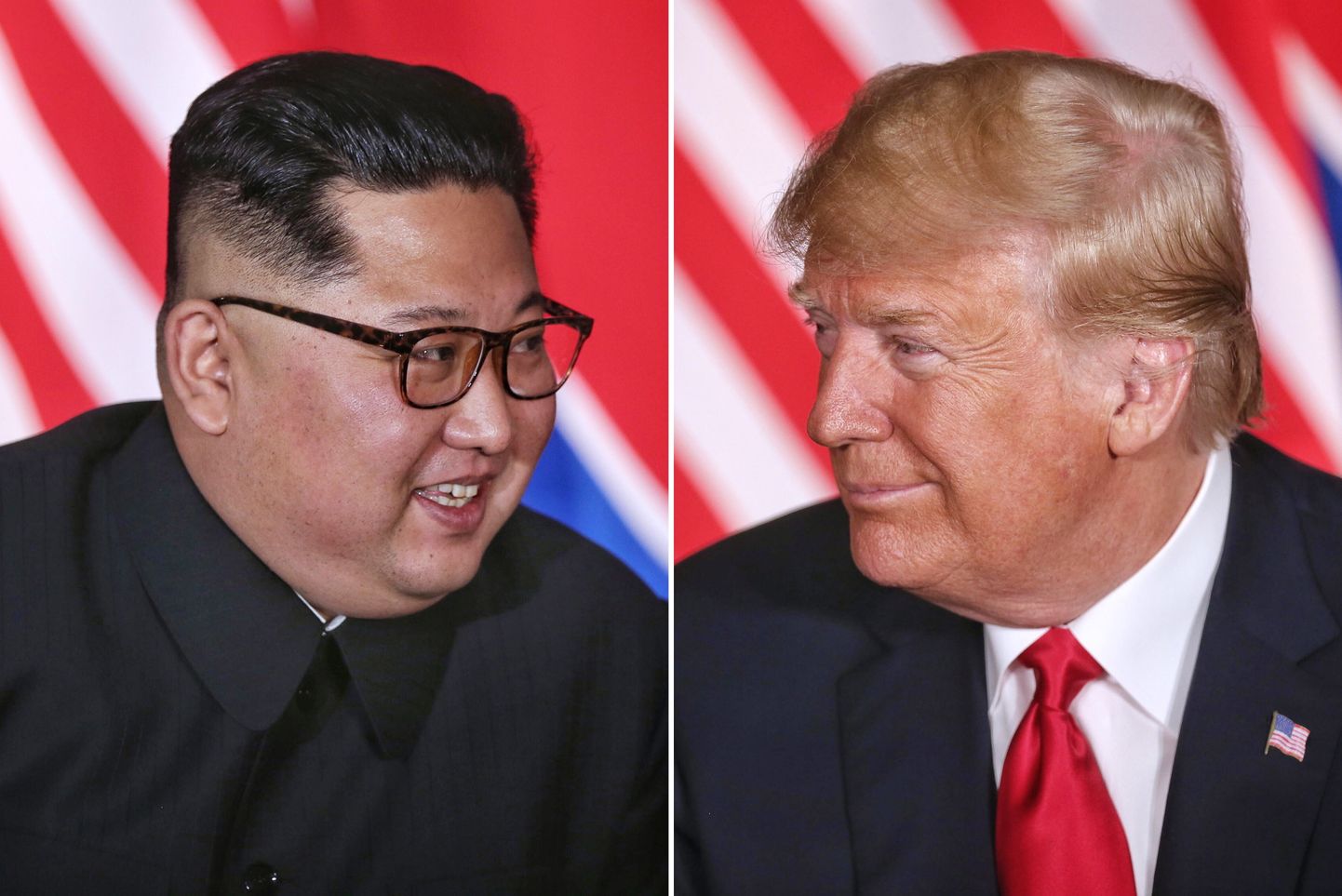 Põhja-Korea riigipea Kim Jong-un ja USA president Donald Trump.