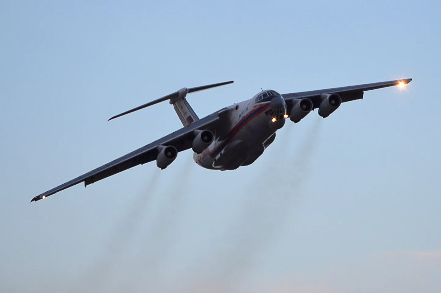 Vene sõjaväe transpordilennuk Il-76.