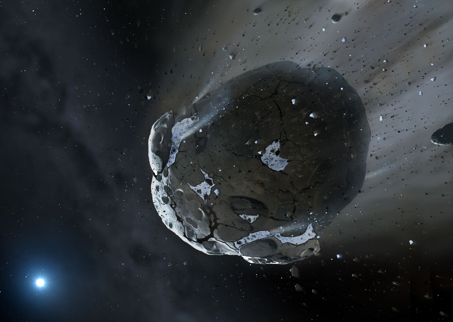 Asteroīds. Ilustratīvs attēls.