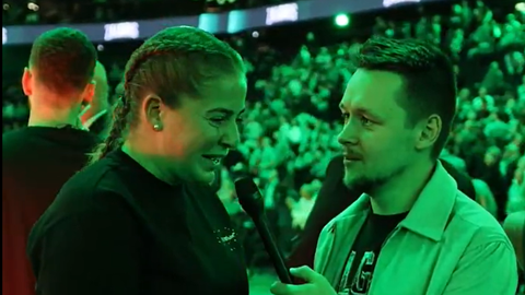 VIDEO ⟩ Ostapenko atbalsta Lietuvas basketbola grandu "Žalgiris"