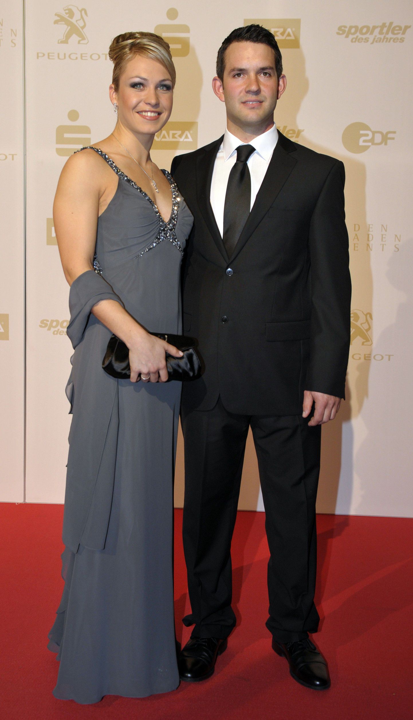 Magdalena Neuner koos nüüdse abikaasa Josef Holzeriga.