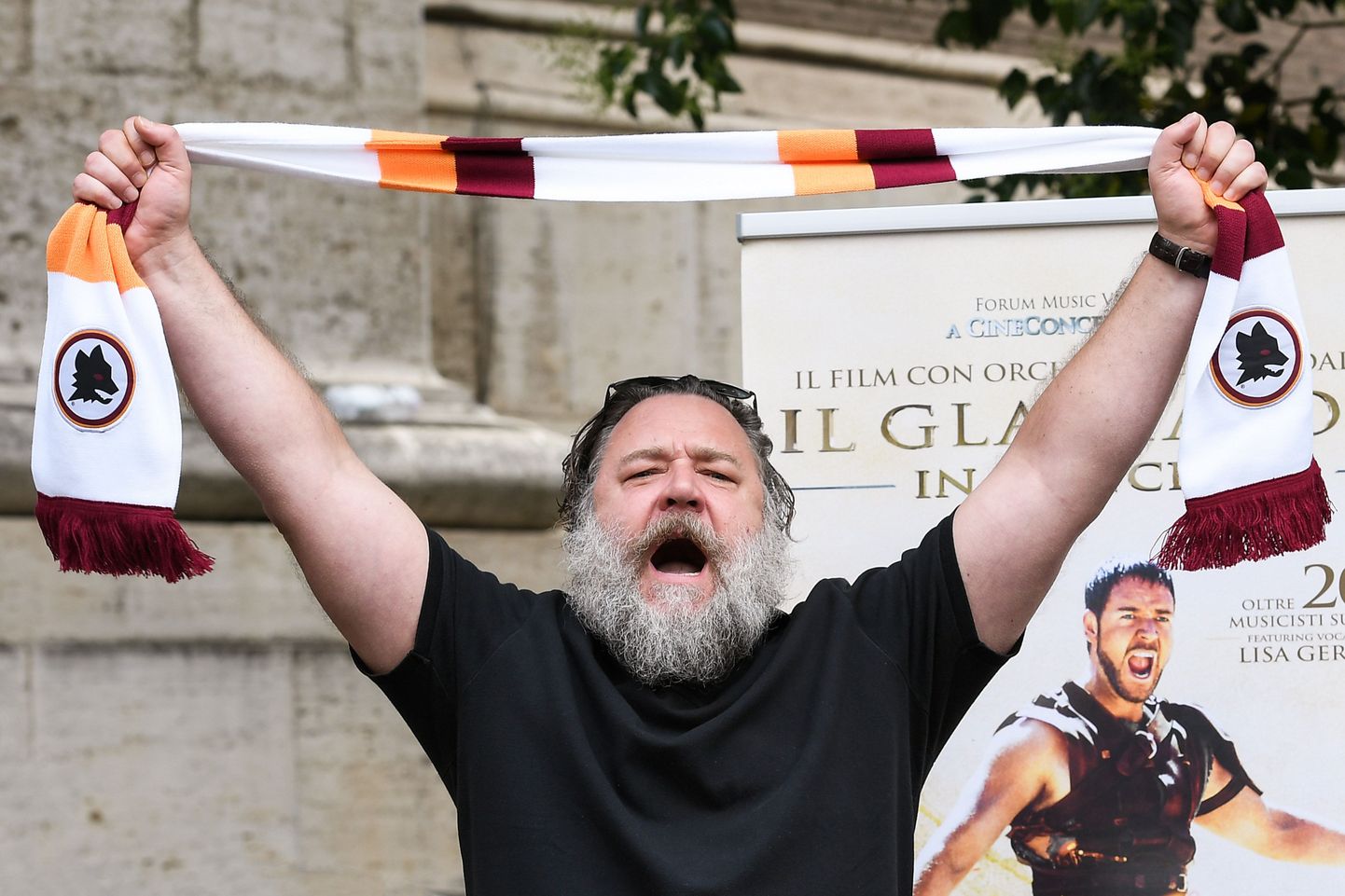 Russell Crowe tänavu maikuus Roomas Itaalias.