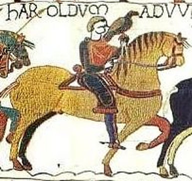 Anglosaksi kuningas Harold II Bayeux' vaibal