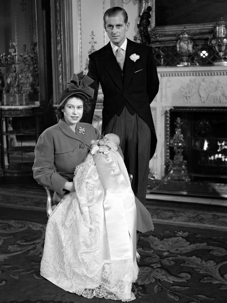 Elizabeth II, prints Philip ja nende poeg, prints Charles 1948. aastal