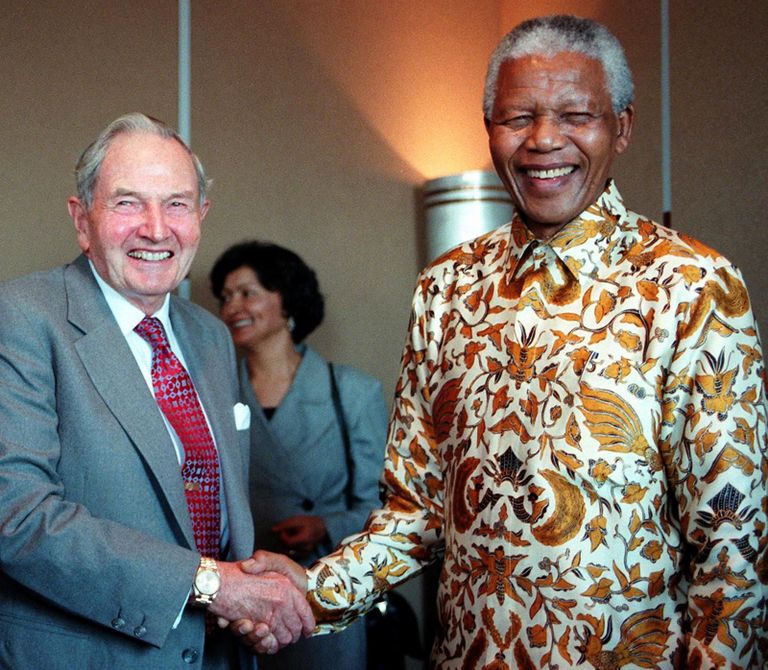 David Rockefeller ja Nelson Mandela 1989. aastal
