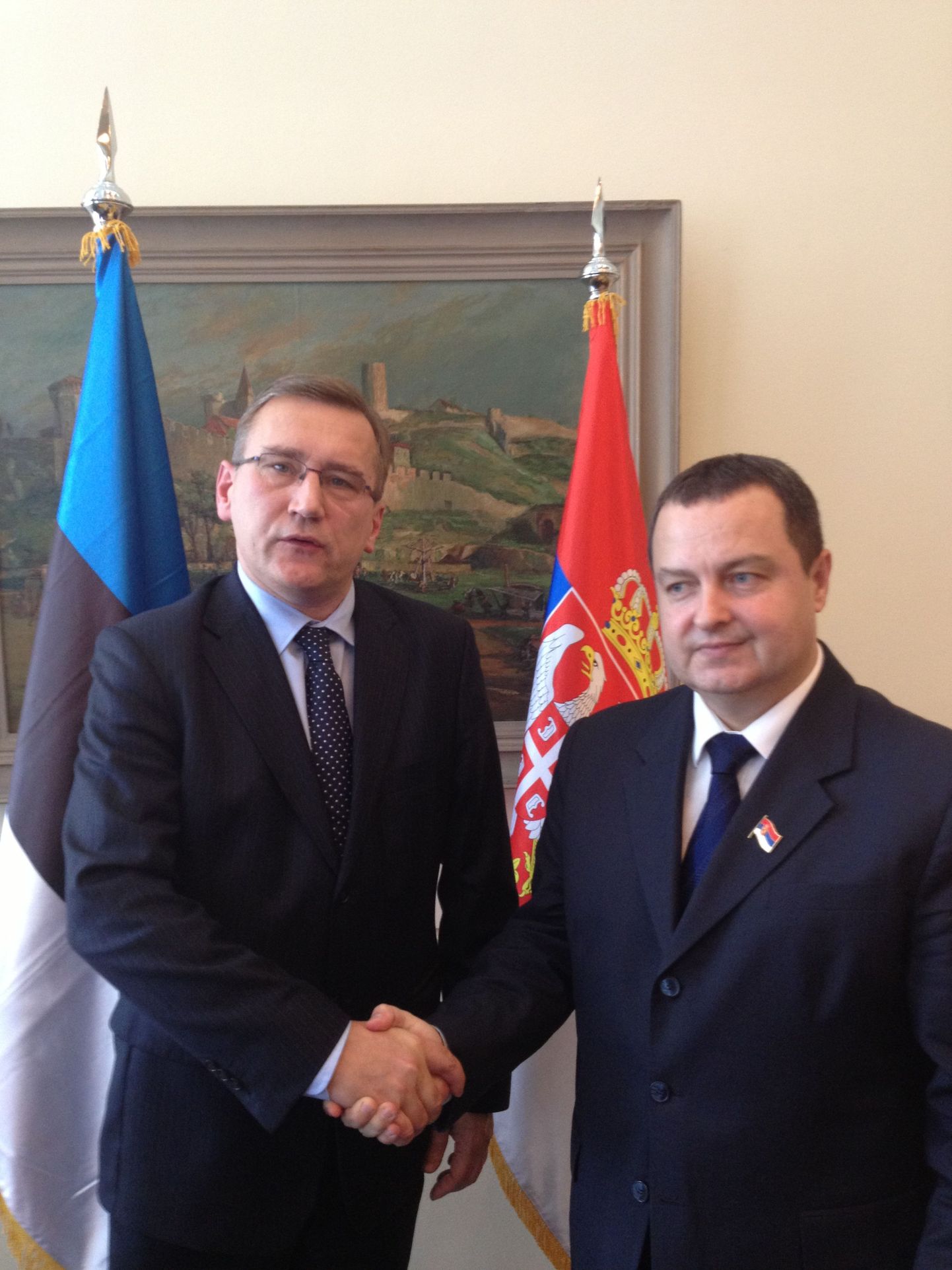 Juhan Parts kohtus täna Belgradis Serbia peaministri Ivica Daciciga.