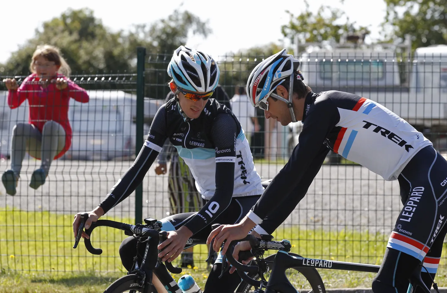 Fränk (paremal) ja Andy Schleck.