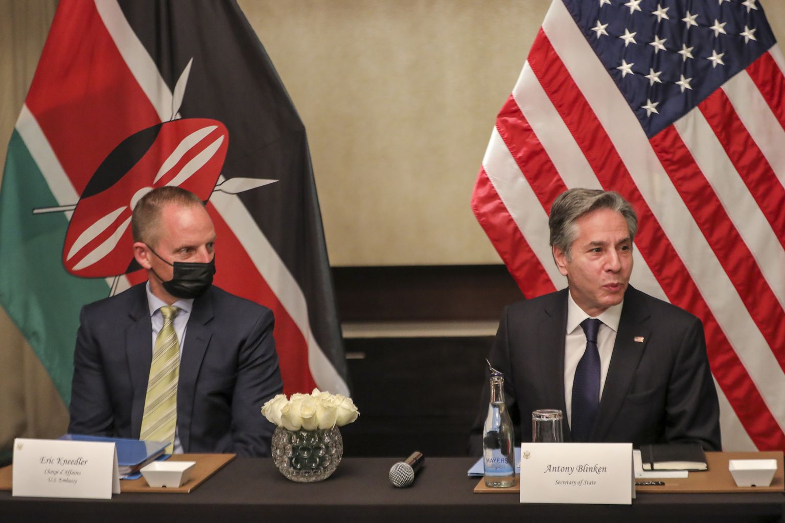 USA välisminister Antony Blinken (paremal) visiidil Keenias.