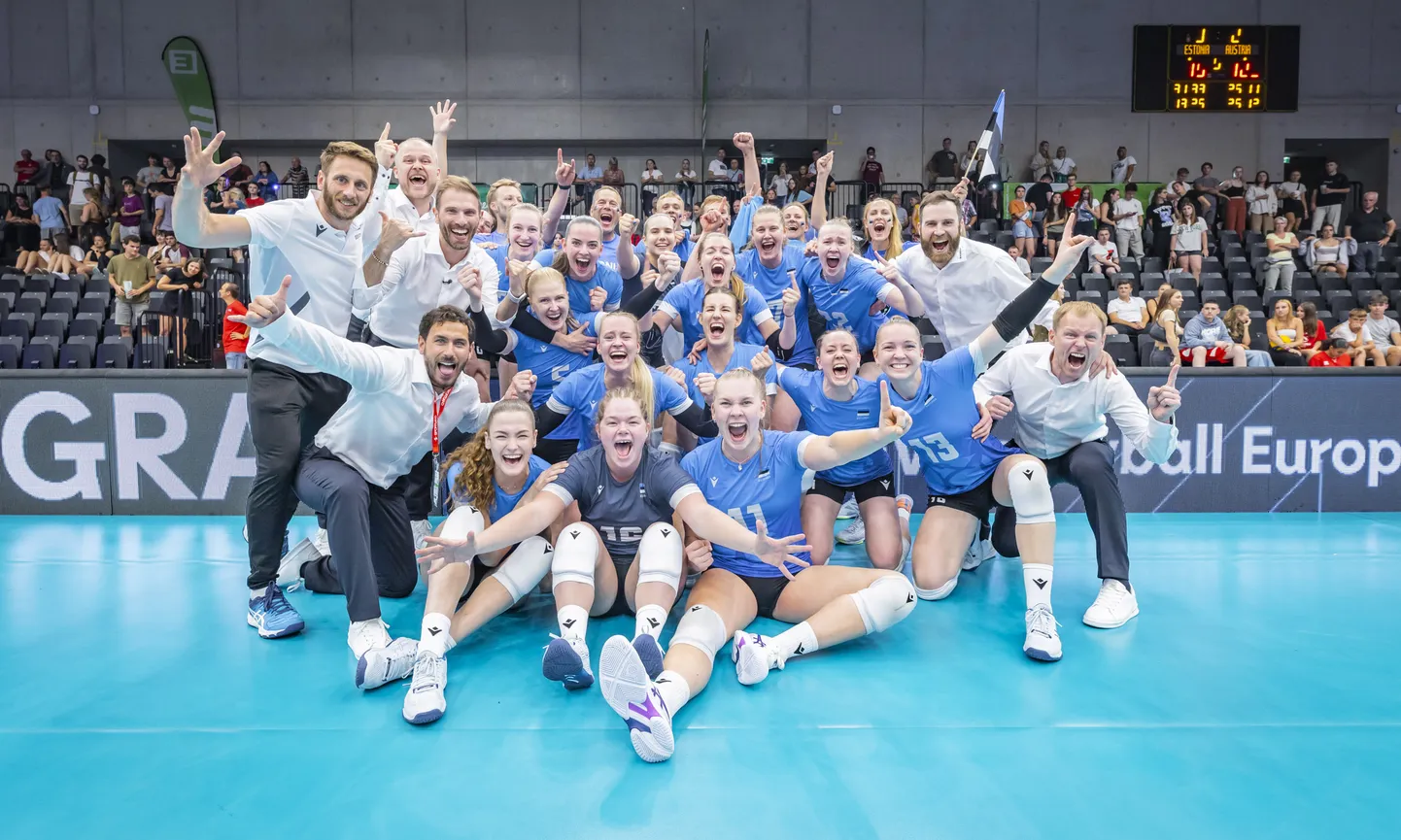Eesti võrkpallinaiskond võitis Euroopa Hõbeliiga!
