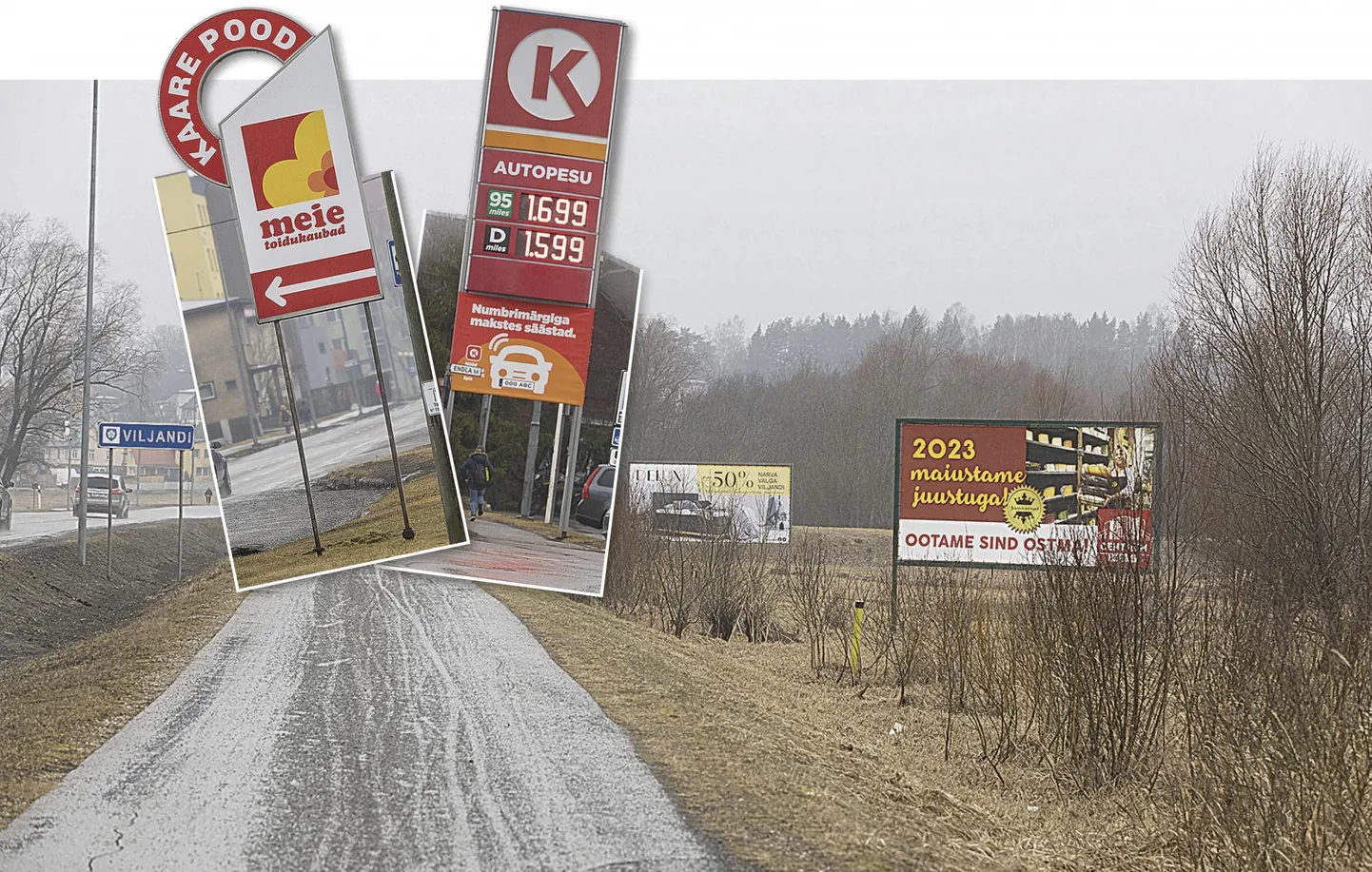 Viljandi avalikus ruumis on sadu reklaame. Sadakond neist on aga sellised, mis on seatud linnamaale, kuid linn ei saa tasu maa kasutamise ega reklaamide esitamise eest ehkki määrused tasu maksmist nõuavad.
