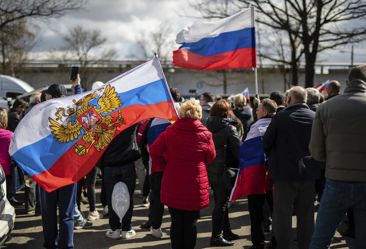 Prokrieviskās demonstrācijas Vācijā 9. aprīlī.