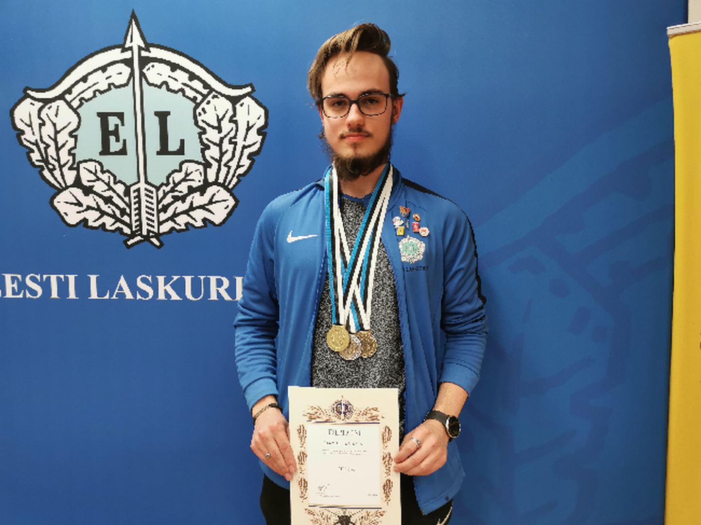 Jaanus Laidus võitis Eesti meistrivõistlustelt täiskomplekti medaleid.
