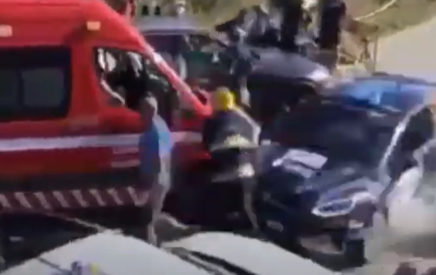 Ruairi Belli juhitud auto tegi avarii.