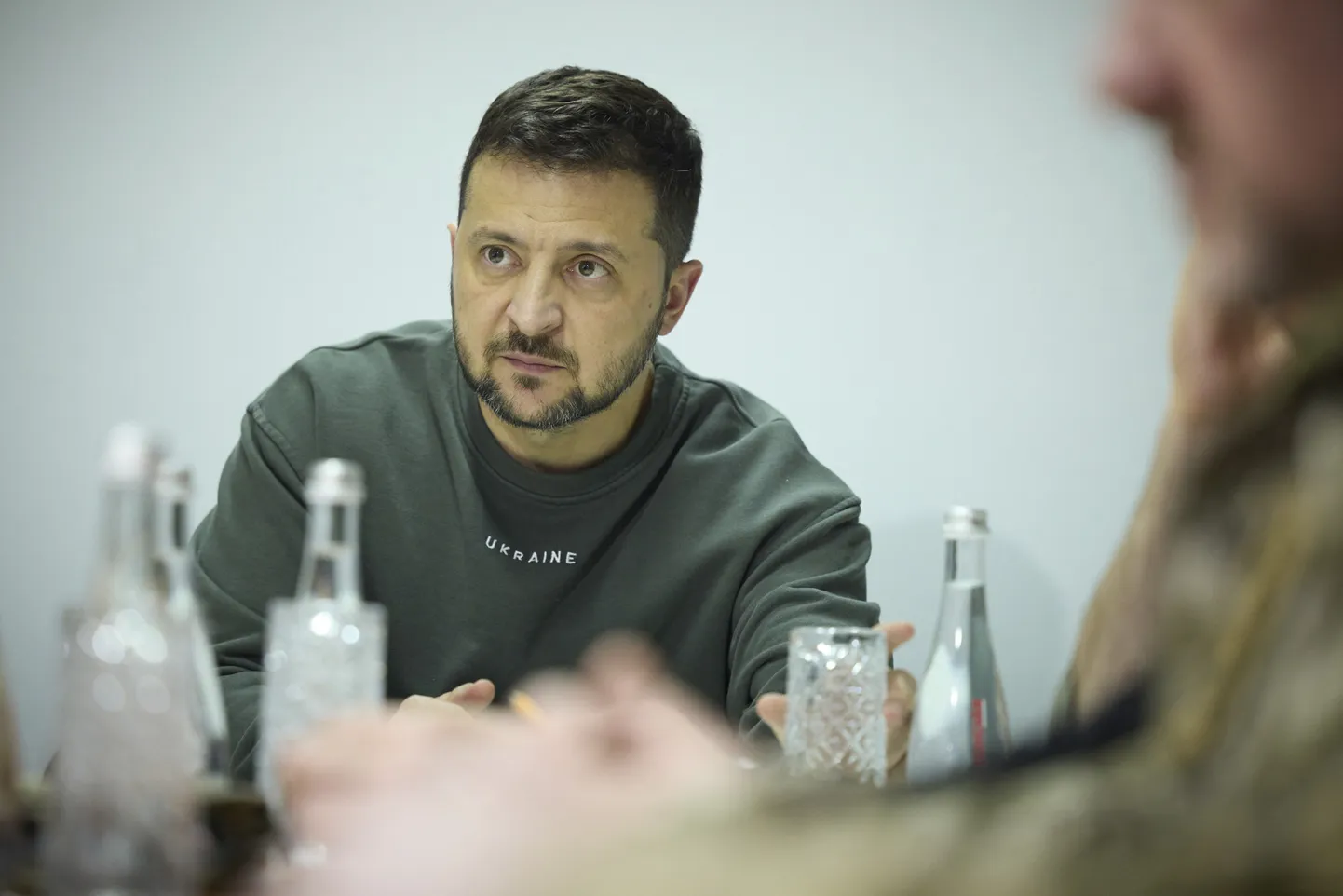 President Volodõmõr Zelenskõi Harkivi oblastis.