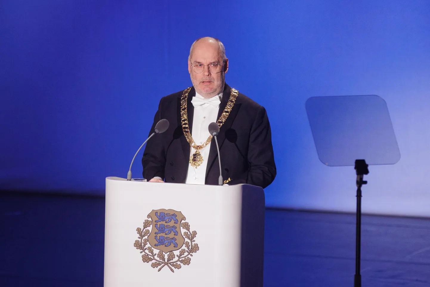 President Alar Karise iseseisvuspäeva kõne eelmisel aastal Estonia teatrisaalis.
