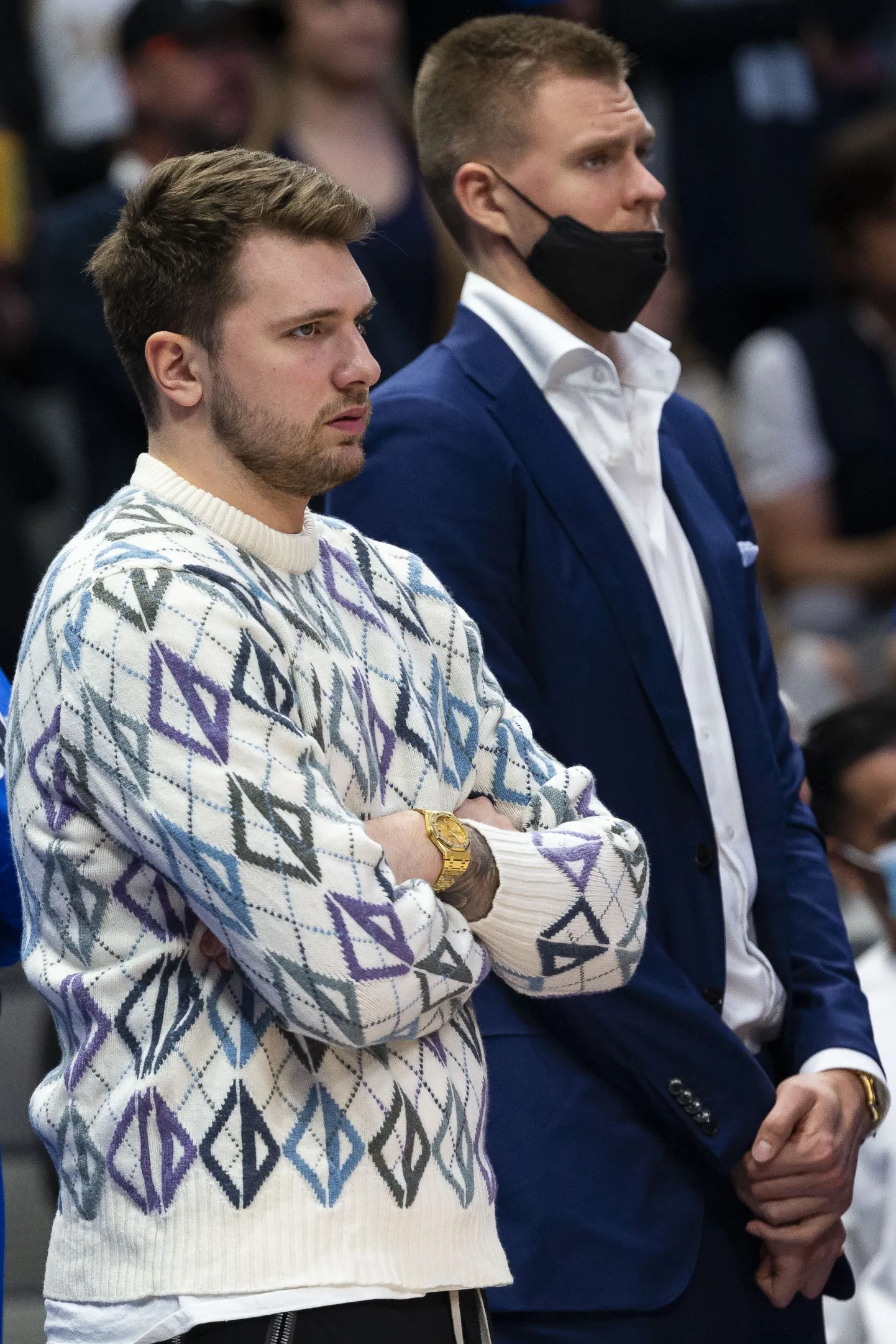 Luka Dončičs un Kristaps Porziņģis