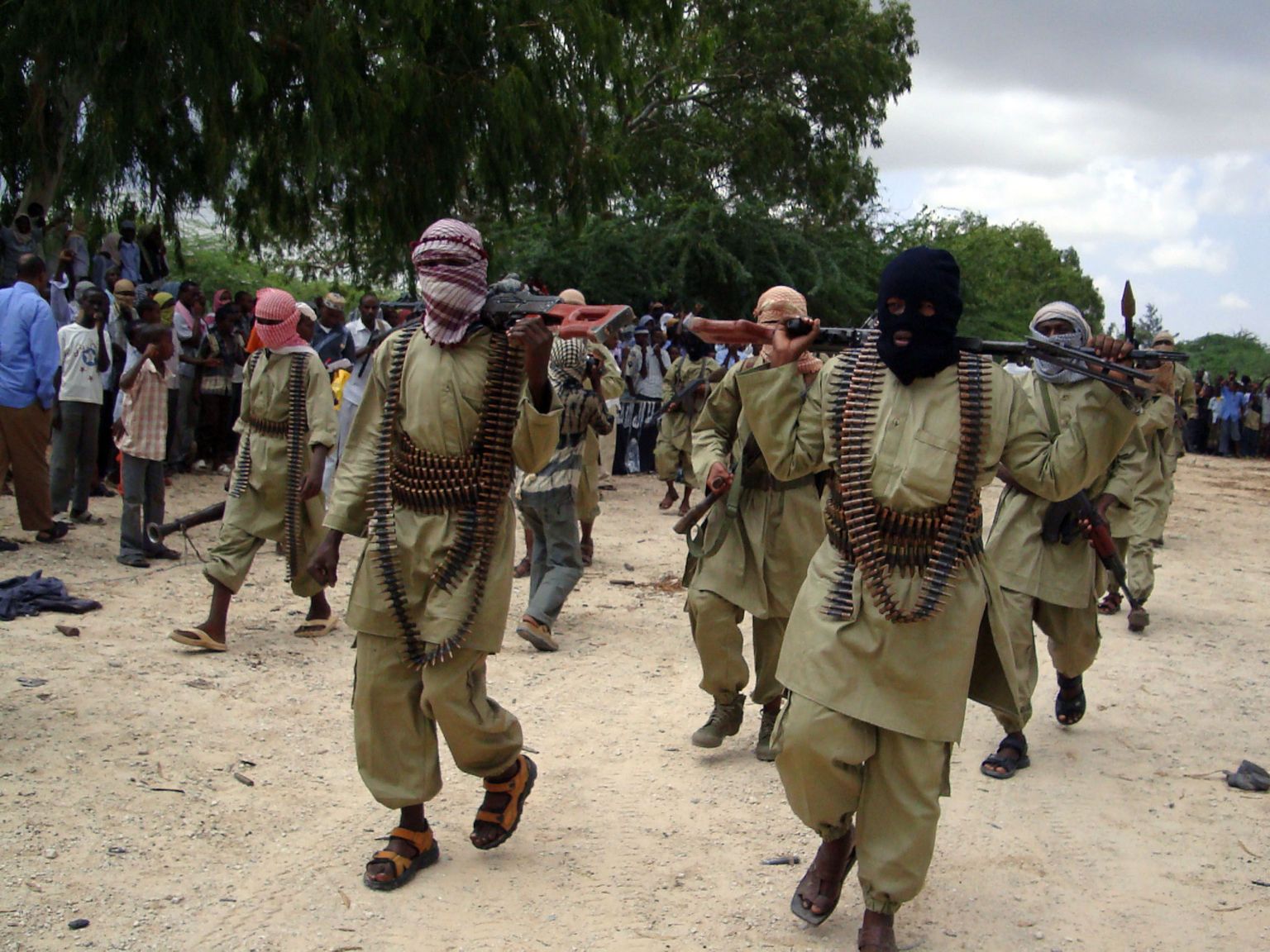 Somaalia terroriühenduse al-Shabaab võitlejad.