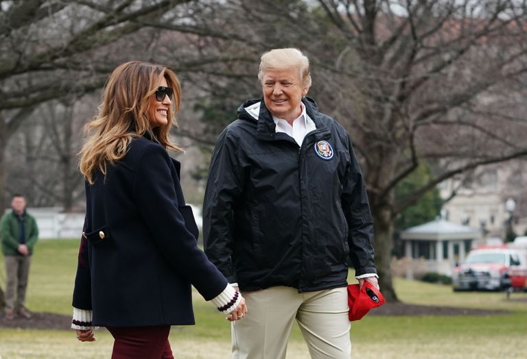 Donald ja Melania Trump lahkumas 8. märtsil Alabamasse