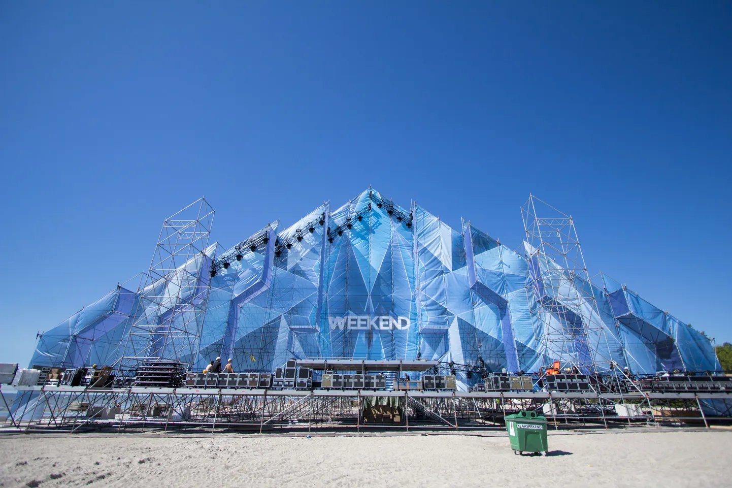 Weekend Festivali lava ja ehitus teisipäeval.