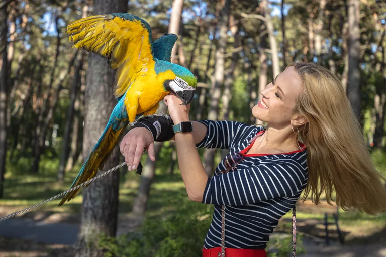 Рик на руках у журналиста.