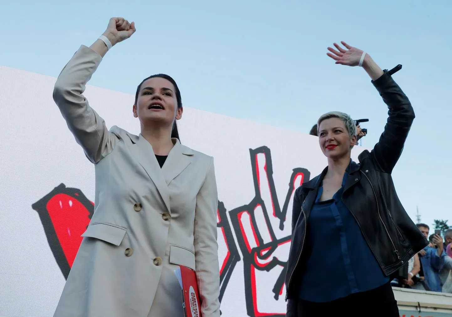 Tänavune Sahharovi auhind läks Valgevene demokraatlikule opositsioonile eesotsas Svjatlana Tsihhanovskaja (vasakul) ja Maria Kalesnikavaga.