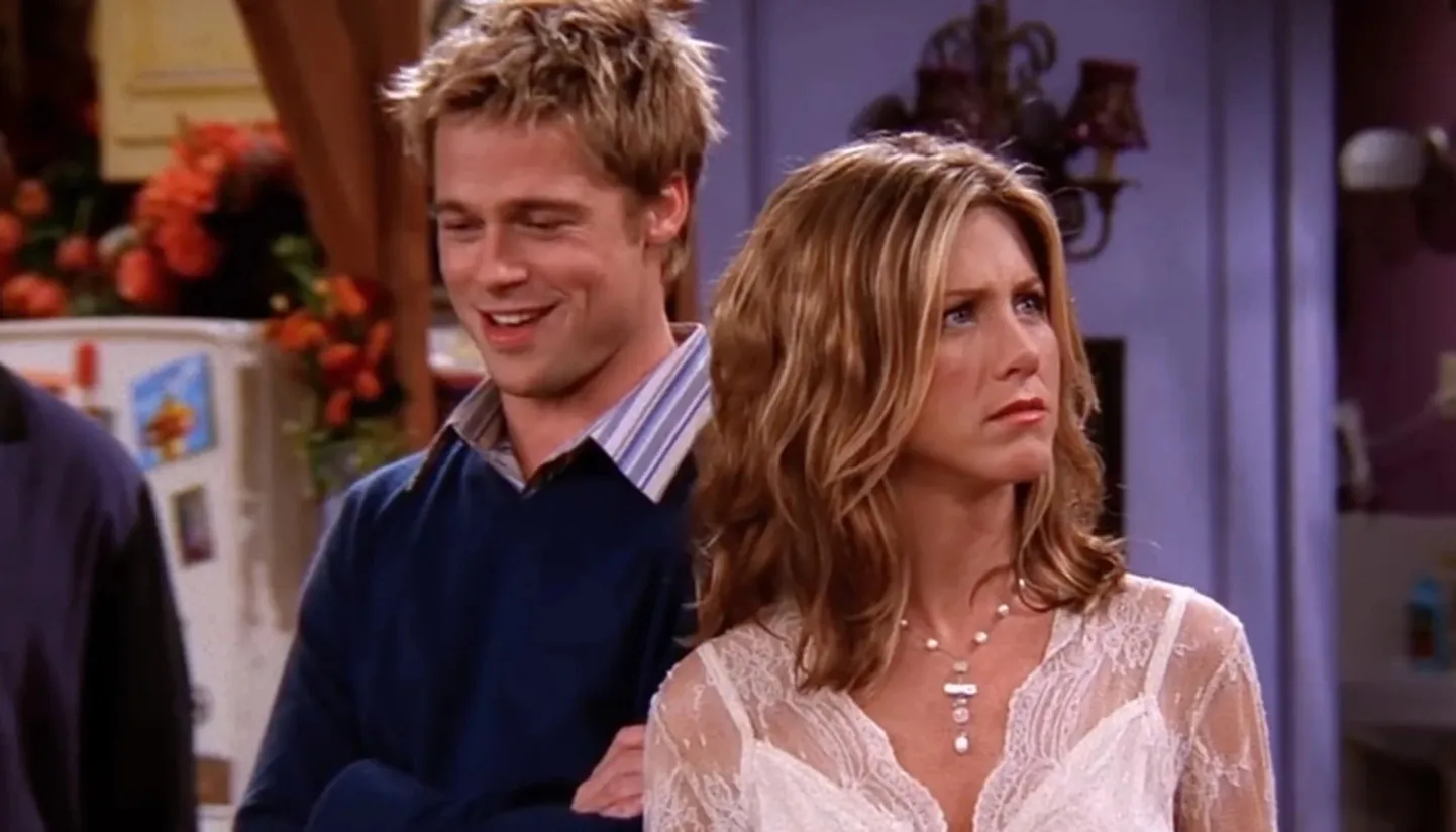 Jennifer Aniston ja Brad Pitt seriaalis «Sõbrad»