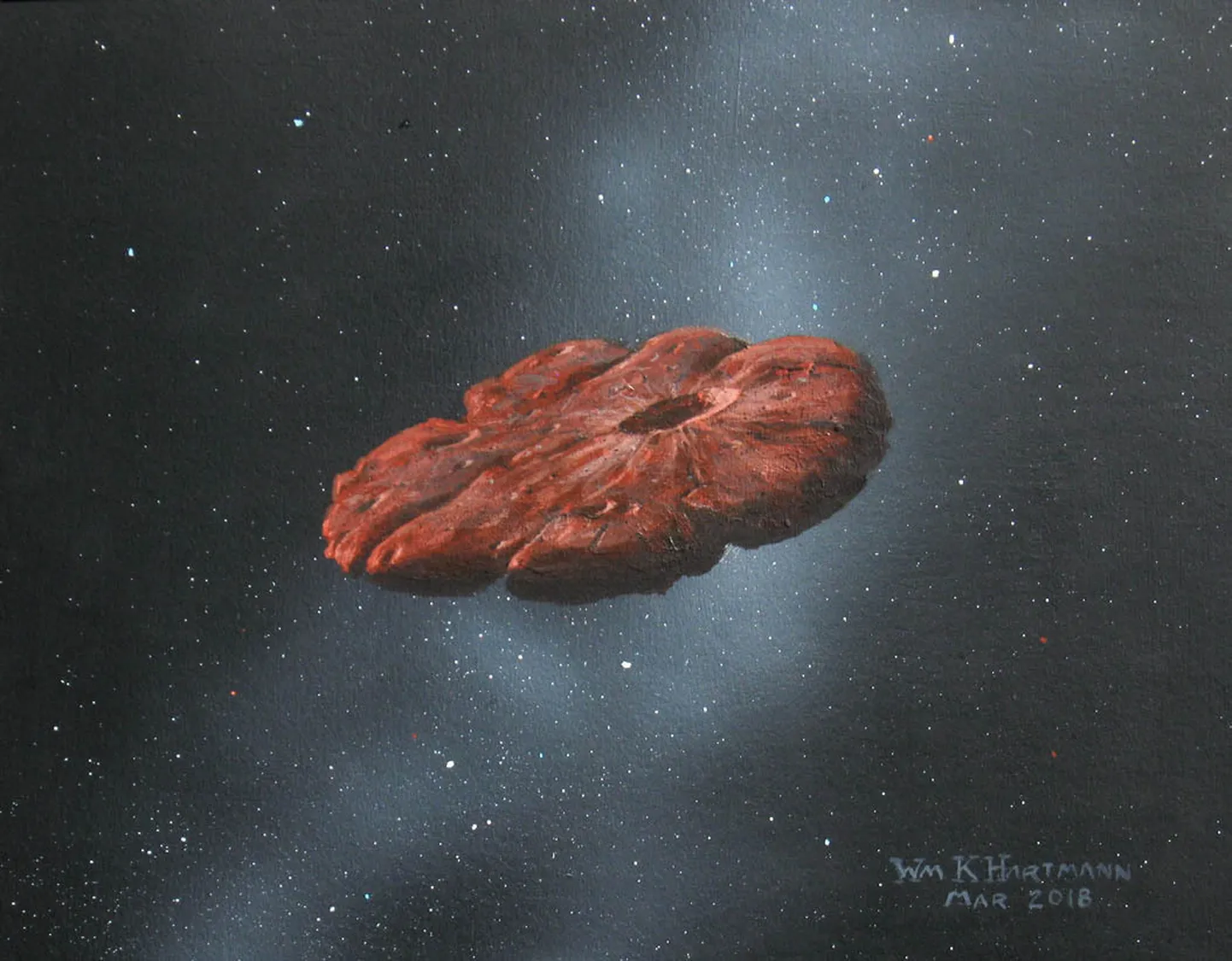 Astronoomide arvates ei ole Oumuamua pikk ja kitas, pigem meenutab oma kujult kosmilist pannkooki