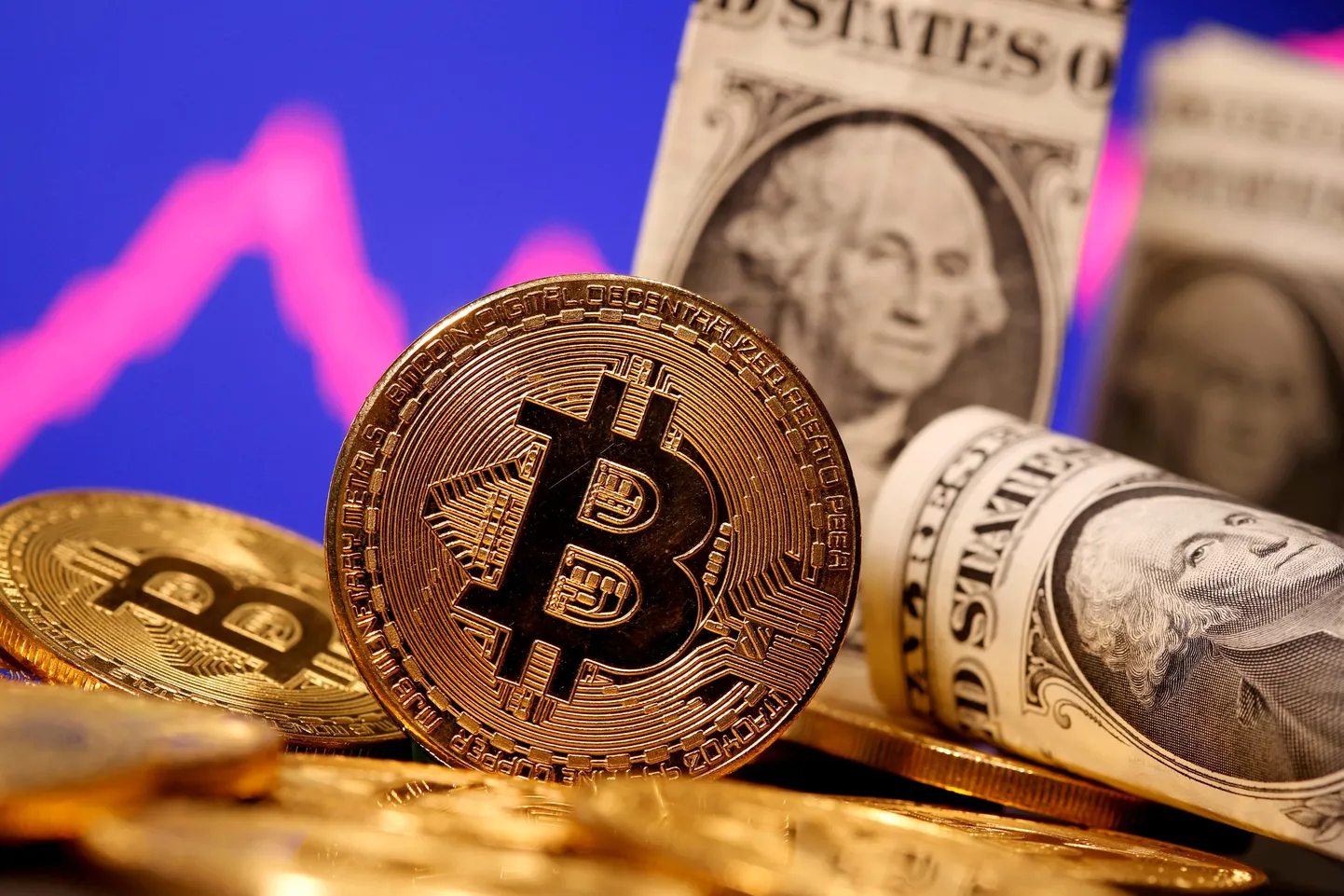 Visuaalne representatsioon bitcoin'ist.