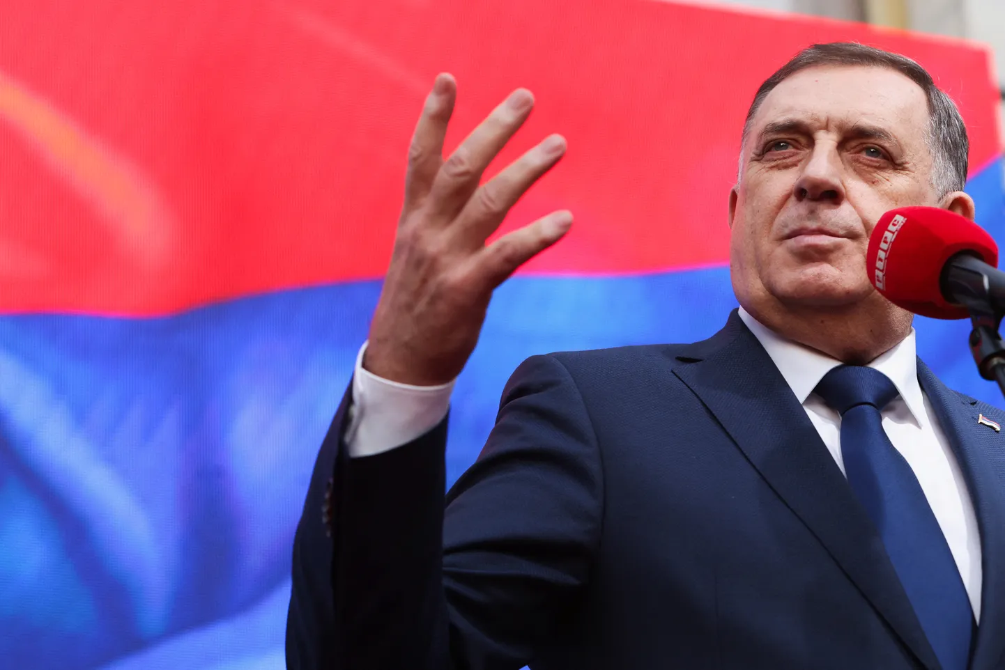 Bosnia ja Hertsegoviina koosseisu kuuluva Serblaste Vabariigi juht Milorad Dodik. 25. veebruar 2025.