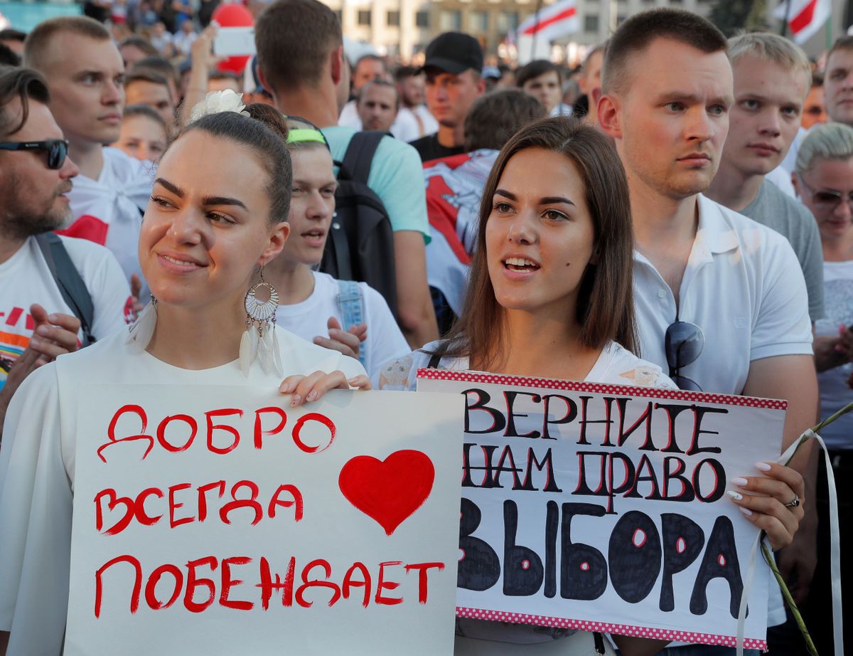 Protesti Baltkrievijā.