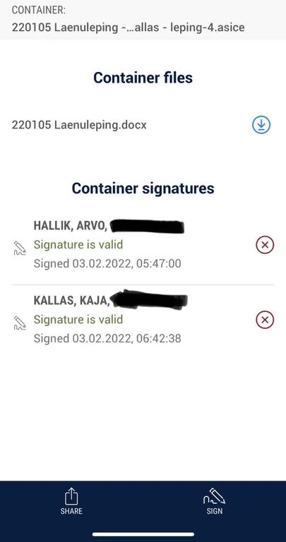 Кредитный договор между Каллас и Халликом.