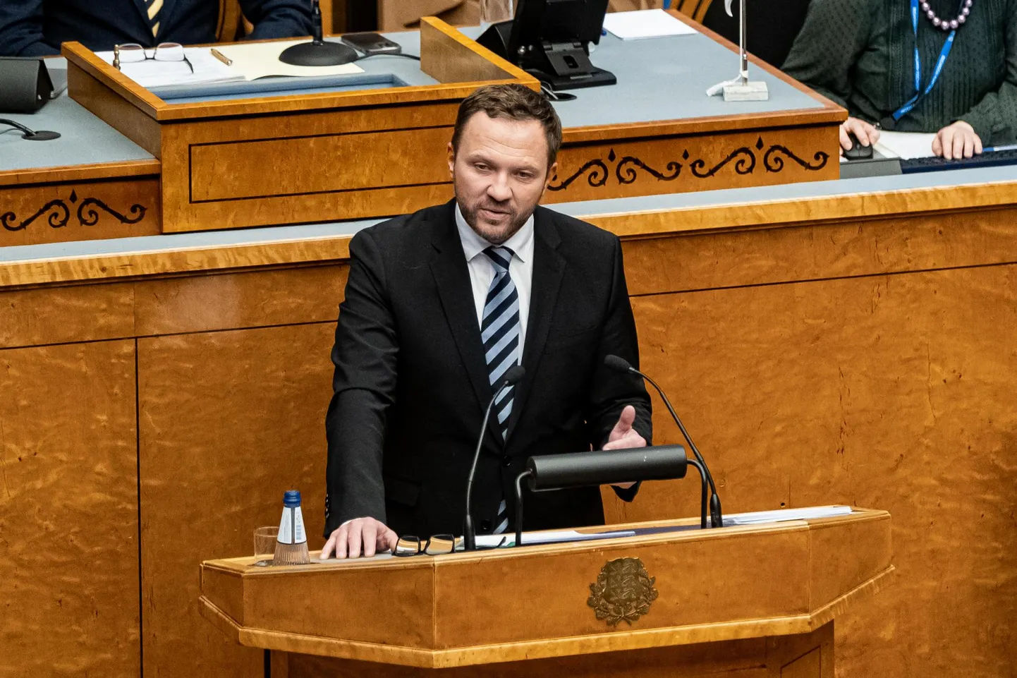 Välisminister Margus Tsahkna tutvustas riigikogu ees peetud aastakõnes Eesti välispoliitika eesmärke.