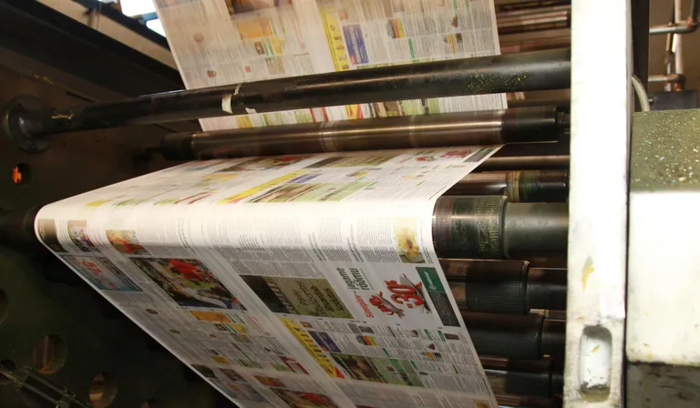 Ajalehe Pärnu Postimees trükk Kroonpressis.