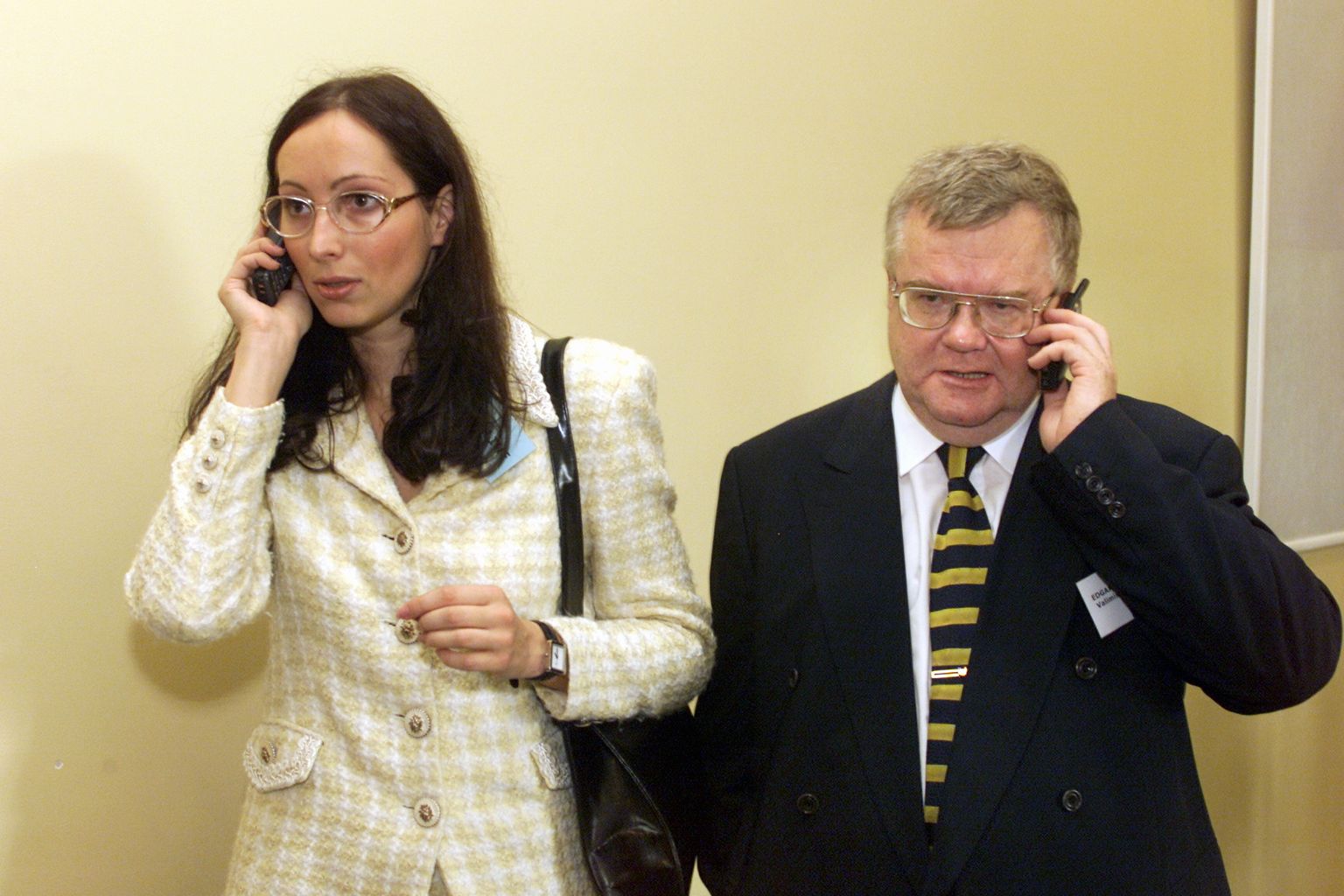 Evelyn Sepp ja Edgar Savisaar aastal 2002.