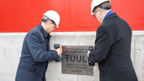 GALERII ⟩ Paldiski Lõunasadamas avati uus multifunktsionaalne kai «Tuuli»