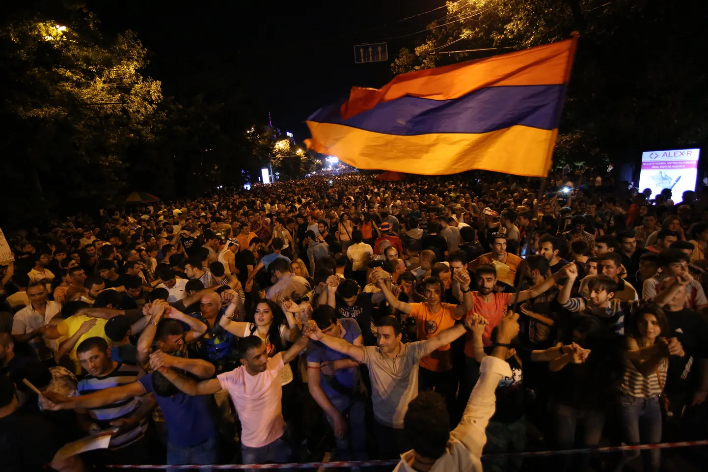 Протесты в Армении. Иллюстративное фото.
