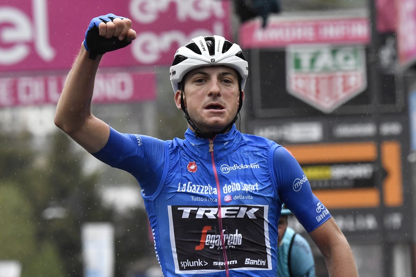 Itaalia velotuuri 16. etapi võitja Giulio Ciccone.