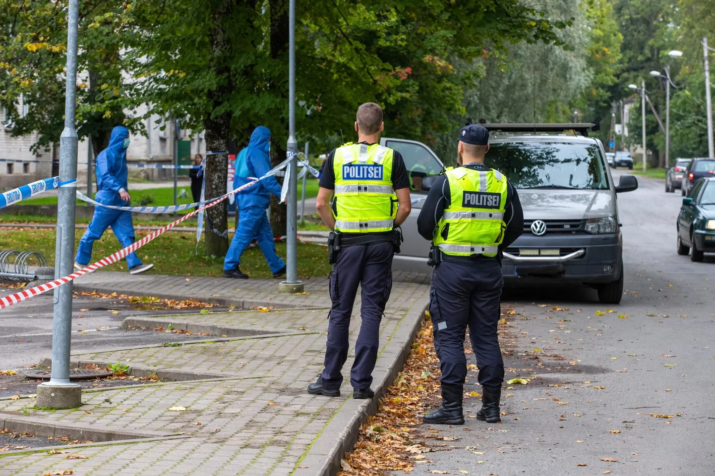 Sindi linn, Tori vald. 15SEP20 Sularahaautomaat, plahvatus, Sindi Konsum, rööv. Fotod Urmas Luik