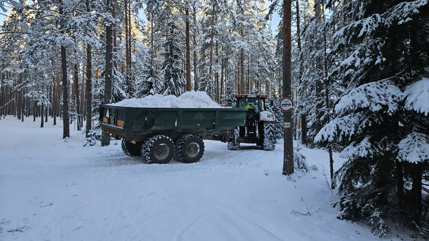 Alutaguse maratoni rada eile, teisipäeval.