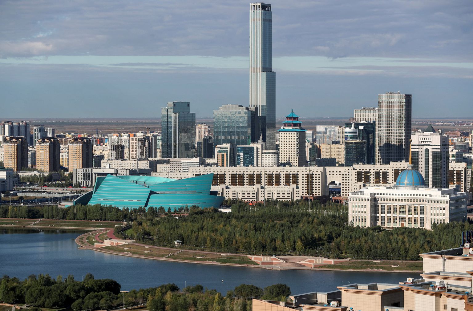 Vaade Kasahstani pealinnale Astanale.