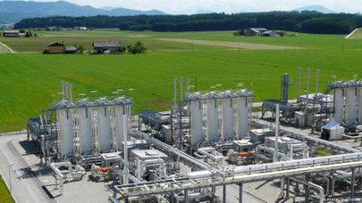 Крупнейшее в Австрии подземное газохранилище в Хайдахе близ Зальцбурга контролируется "Газпромом"