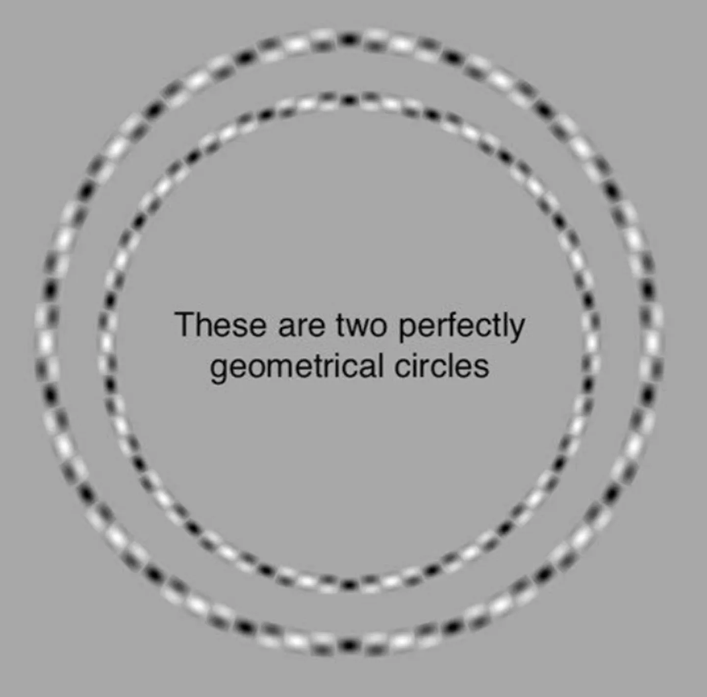 Optiline illusioon kahe ringiga