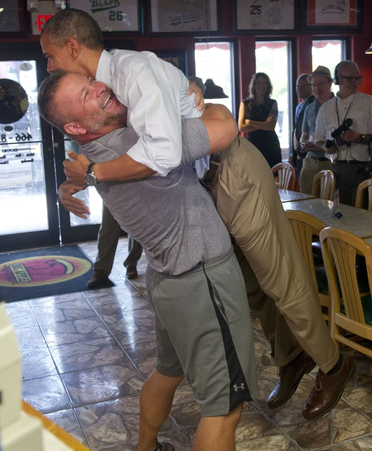 Barack Obama Scott Van Duzeri haardes