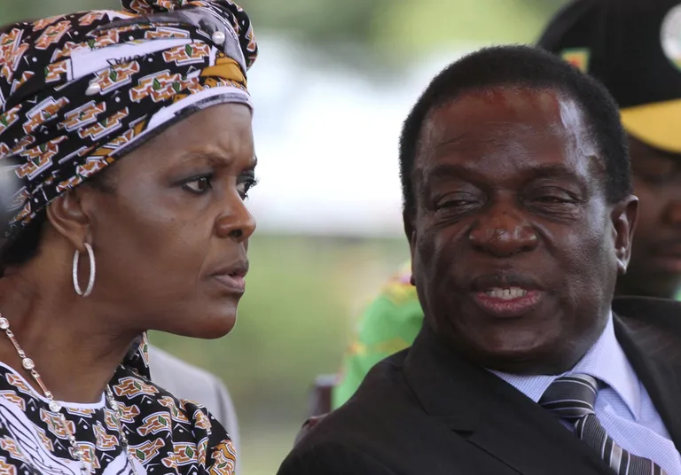 Grace Mubage ja Emmerson Mnangagwa