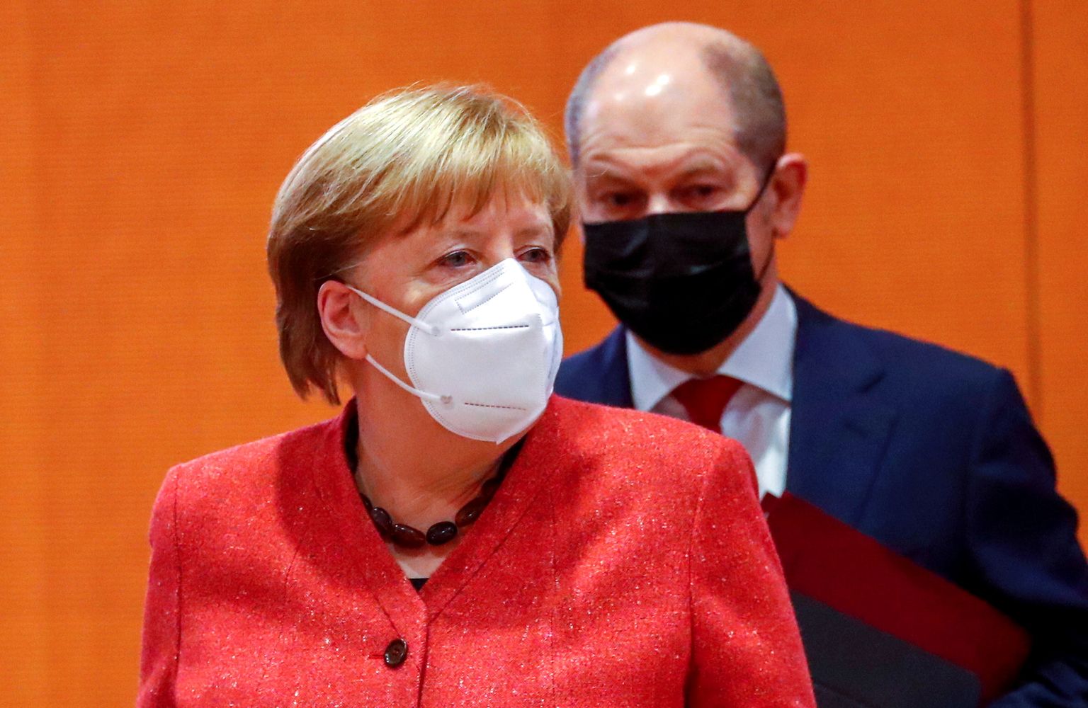 Saksamaa kantsler Angela Merkel ja rahandusminister Olaf Scholz.